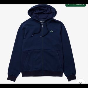 Lacost Men's SPORT Lightweight Bi-material Hoodie